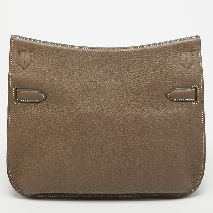 Premium Handmade Hermes  Etoupe Togo Leather Jypsiere 28 Bag