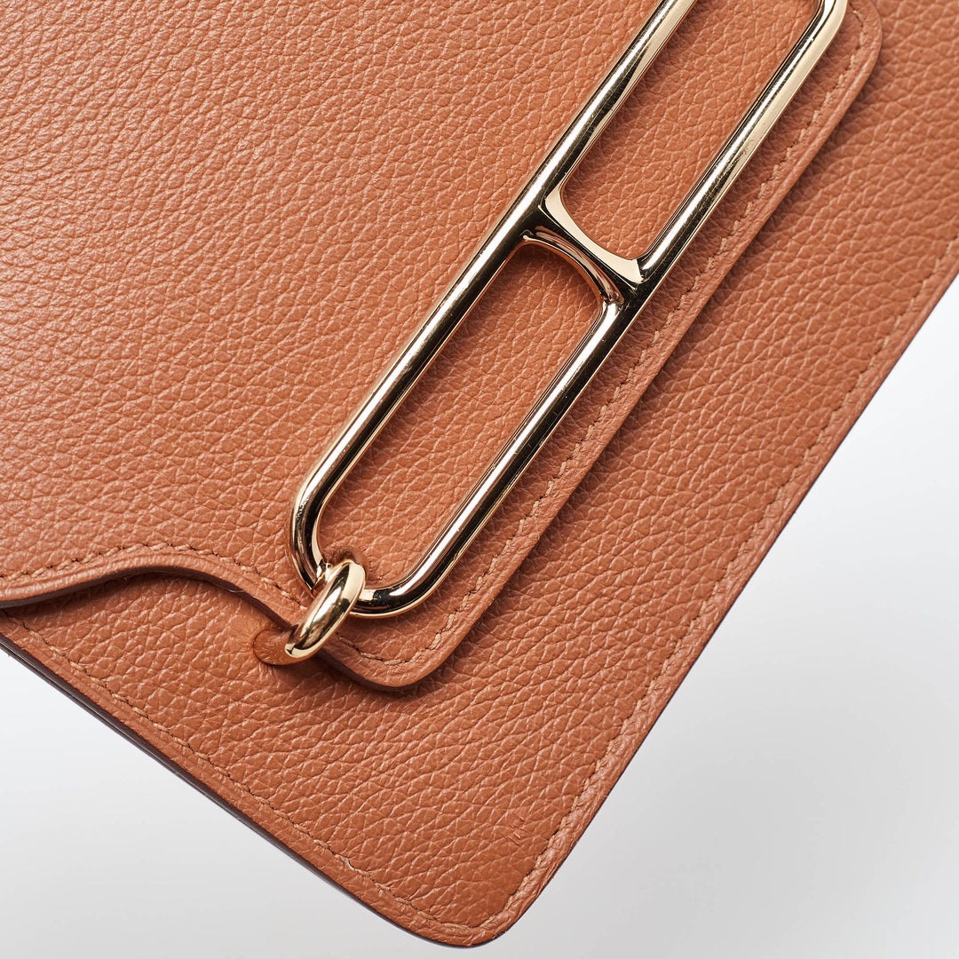 Premium Handmade Hermes Chai Evercolor Roulis Slim Wallet
