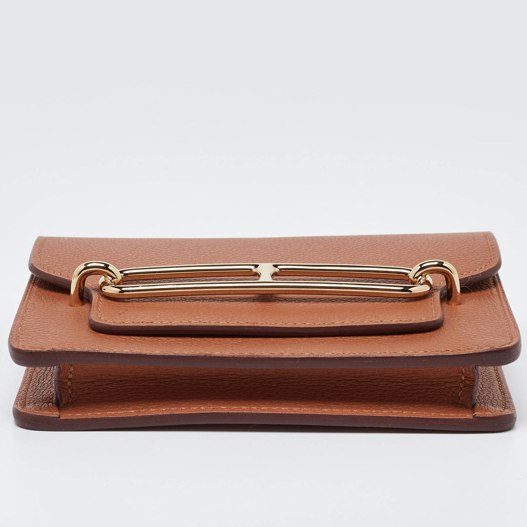 Premium Handmade Hermes Chai Evercolor Roulis Slim Wallet
