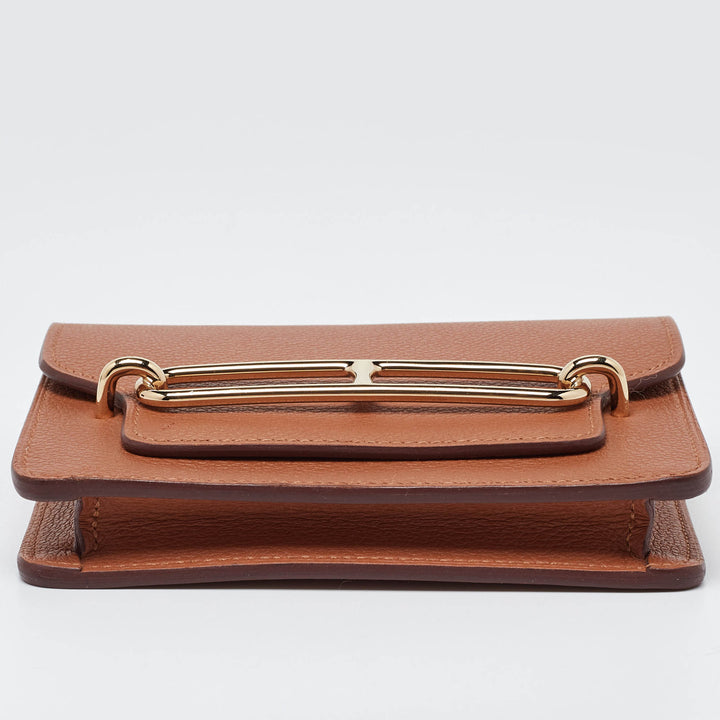 Premium Handmade Hermes Chai Evercolor Roulis Slim Wallet