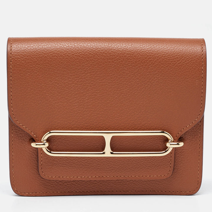 Premium Handmade Hermes Chai Evercolor Roulis Slim Wallet
