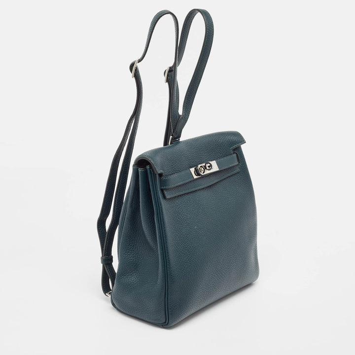Top quality Hermes Vert Cypress Togo Leather Kelly Ado II Backpack