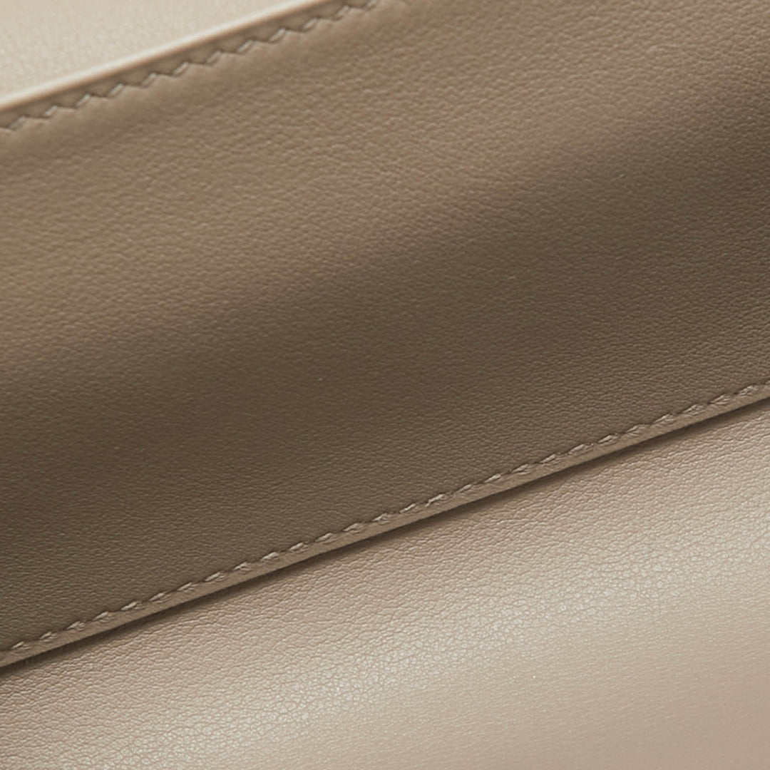 Premium Handmade Hermes Gris Asphalte Swift Leather Medor 23 Clutch