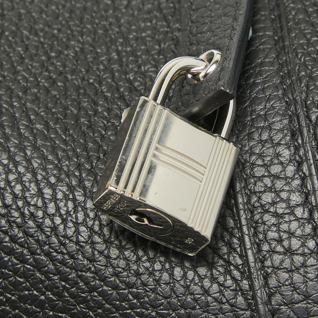 Top quality Hermes Noir Taurillon Clemence Leather Picotin Lock 22 Bag