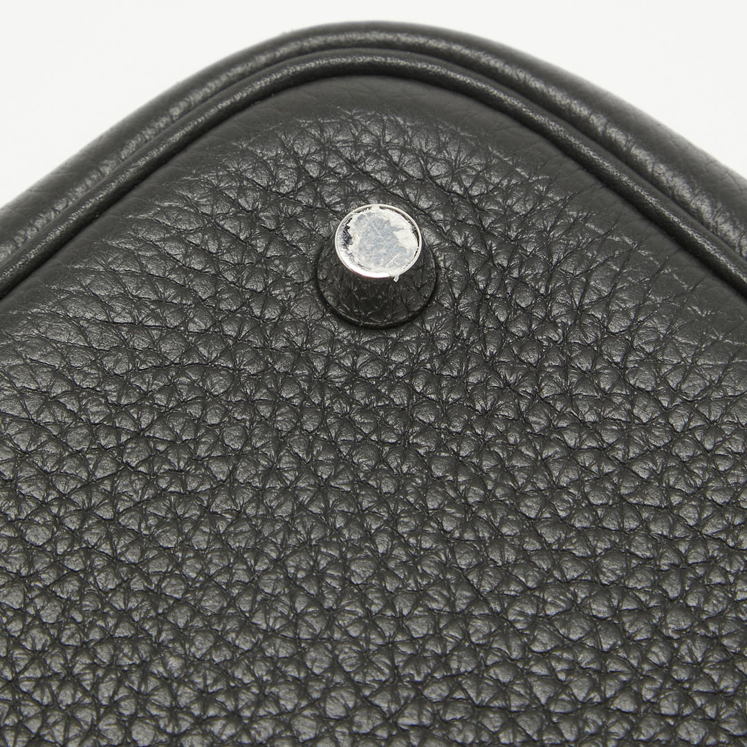 Top quality Hermes Noir Taurillon Clemence Leather Picotin Lock 22 Bag
