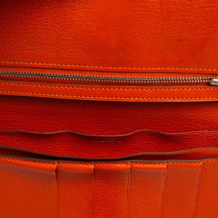 Top quality Hermes Feu Mysore Leather Bearn Gusset Wallet