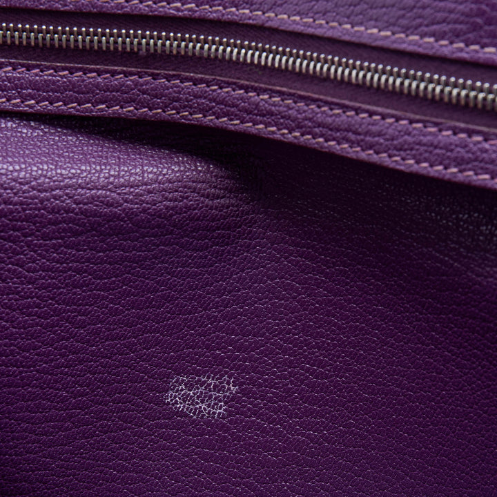 Top quality Hermes  Cyclamen Chevre Mysore Leather Palladium Finish Bearn Wallet