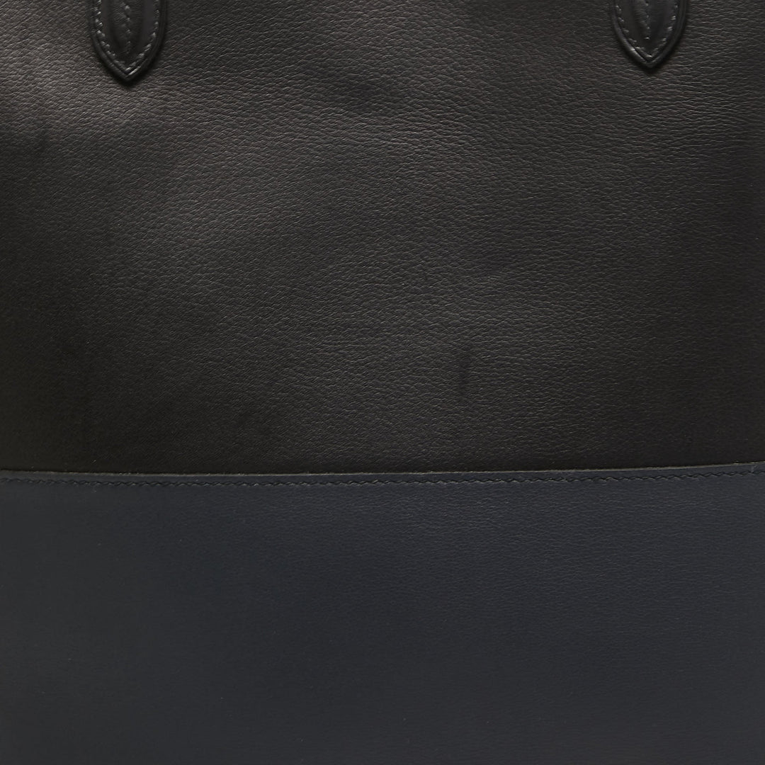 Top quality Hermes Black/Bleu Nuit/Rouge Evercolor and Swift Leather Transat Sailor Bag