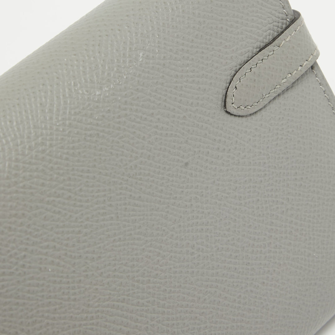 Top quality Hermes Gris Mouette Epsom Leather Kelly Classic Wallet