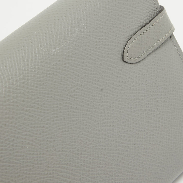 Top quality Hermes Gris Mouette Epsom Leather Kelly Classic Wallet