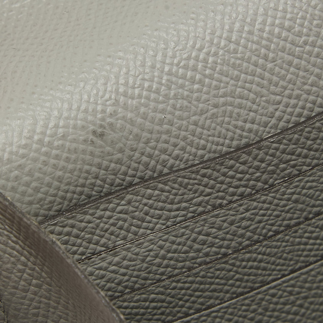 Top quality Hermes Gris Mouette Epsom Leather Kelly Classic Wallet