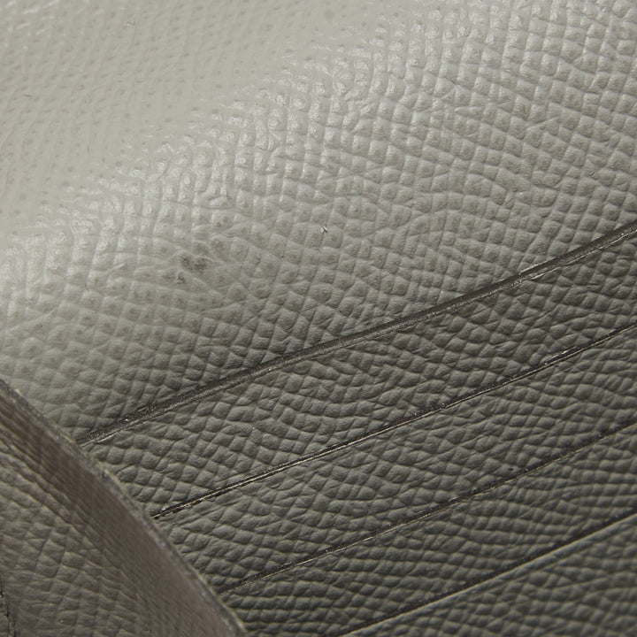 Top quality Hermes Gris Mouette Epsom Leather Kelly Classic Wallet