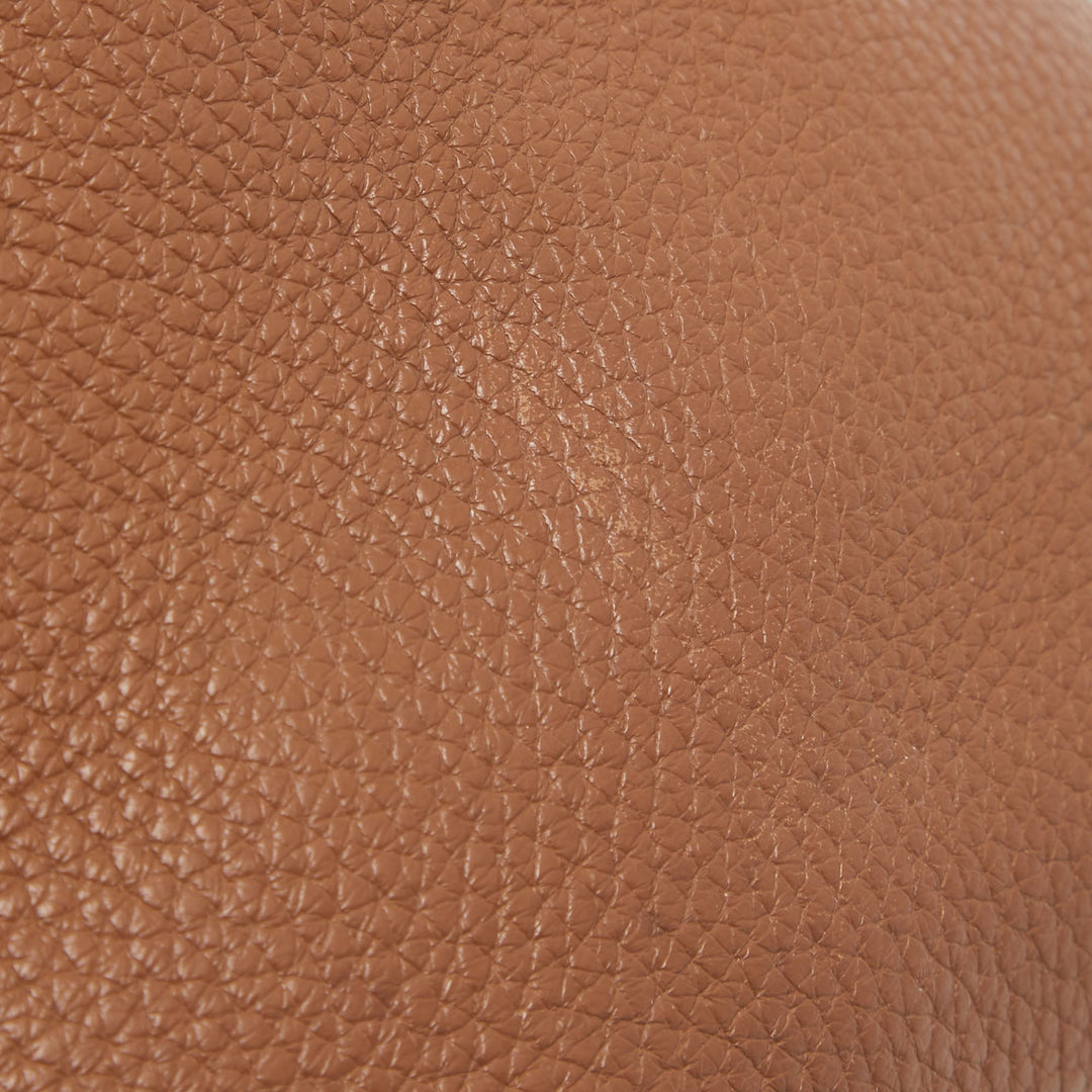 Premium Handmade Hermes Gold Togo Leather Picotin Lock 18 Bag