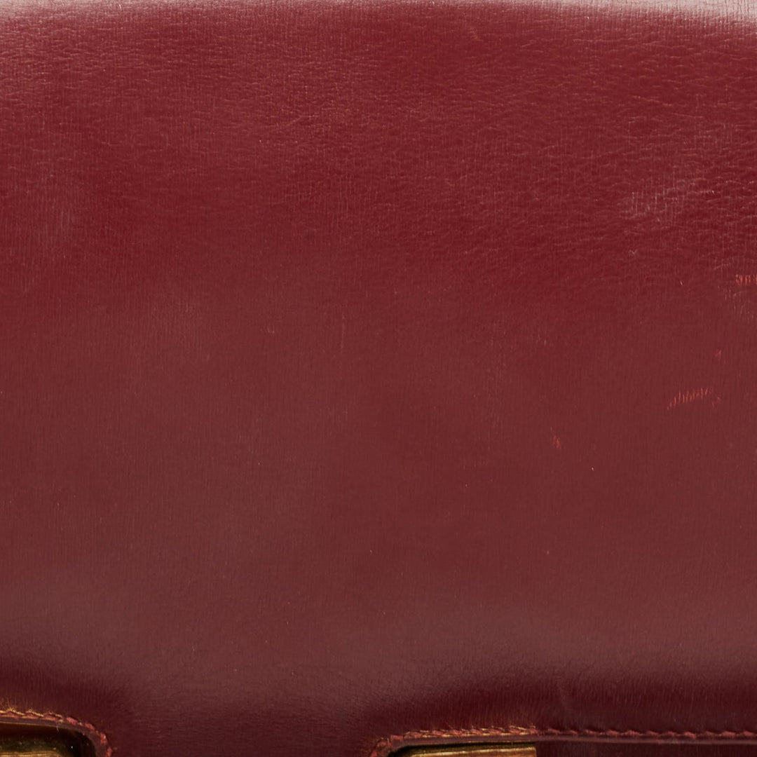 Top quality Hermes Rouge H Box Calf Leather Gold Finish Constance 24 Bag