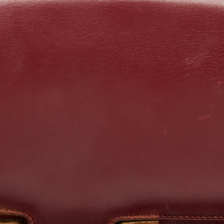 Top quality Hermes Rouge H Box Calf Leather Gold Finish Constance 24 Bag