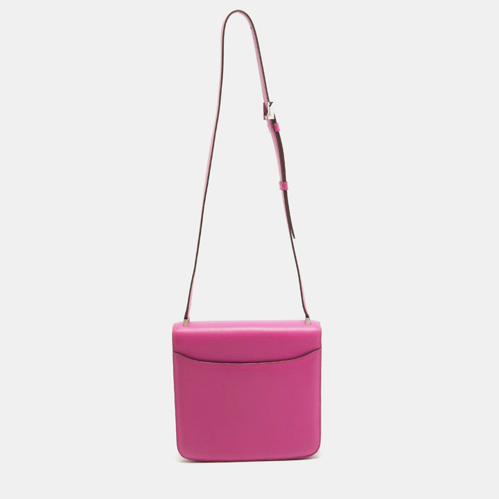 HERMES Magnolia Evercolor Leather Palladium Finish 2002 - 20 Bag