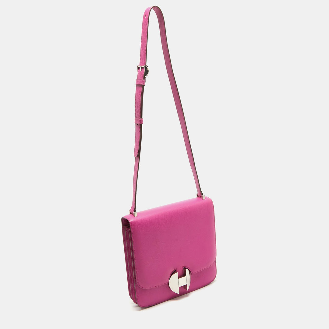 Premium Handmade Hermes Magnolia Evercolor Leather Palladium Finish 2002 - 20 Bag