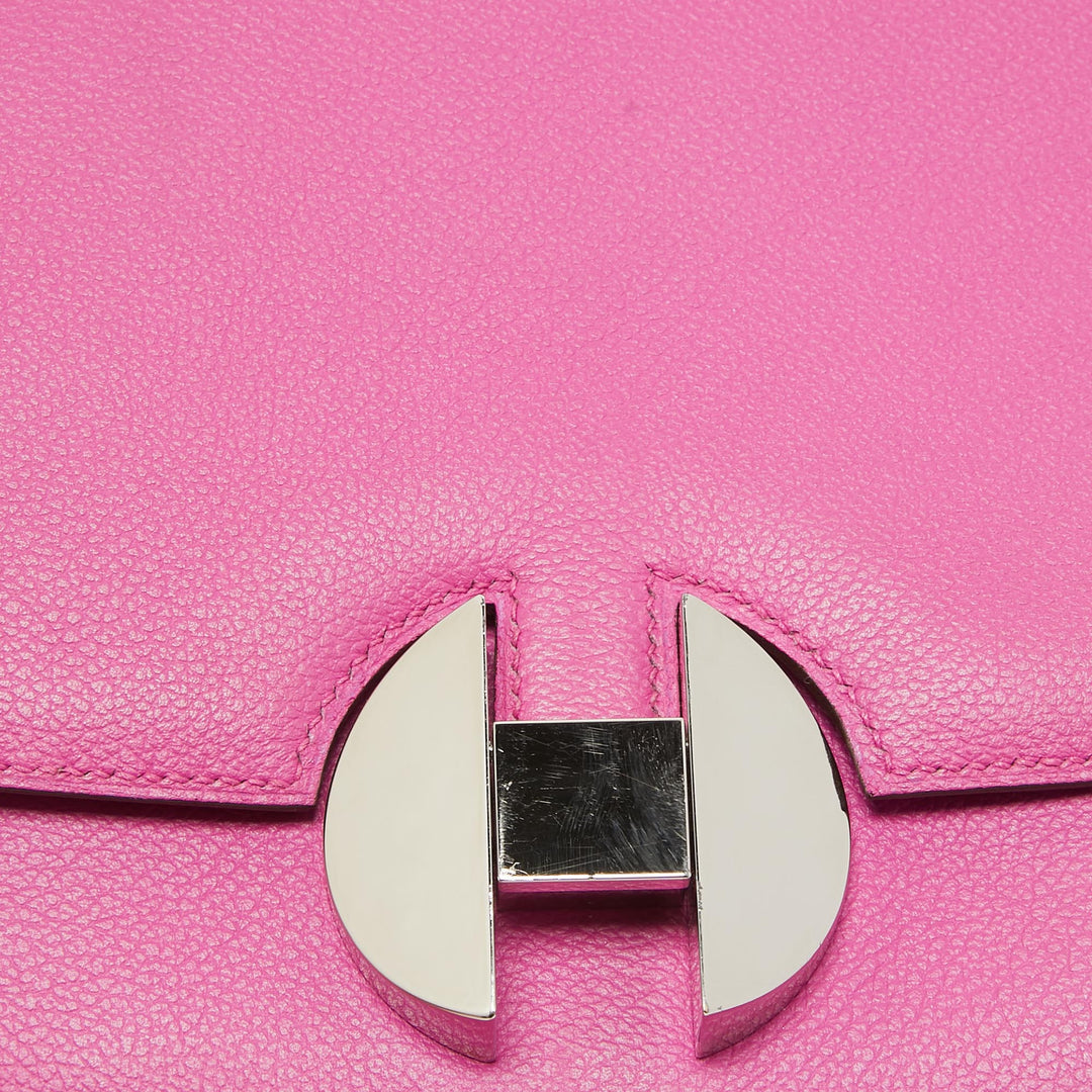 HERMES Magnolia Evercolor Leather Palladium Finish 2002 - 20 Bag