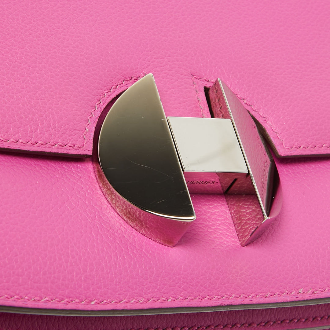 HERMES Magnolia Evercolor Leather Palladium Finish 2002 - 20 Bag