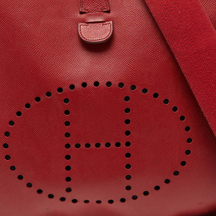 Top quality Hermes Vermillon Epsom Leather Evelyne II GM Bag