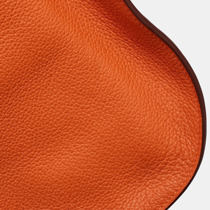 Top quality Hermes Orange Togo Leather Palladium Finish Jypsiere 37 Bag