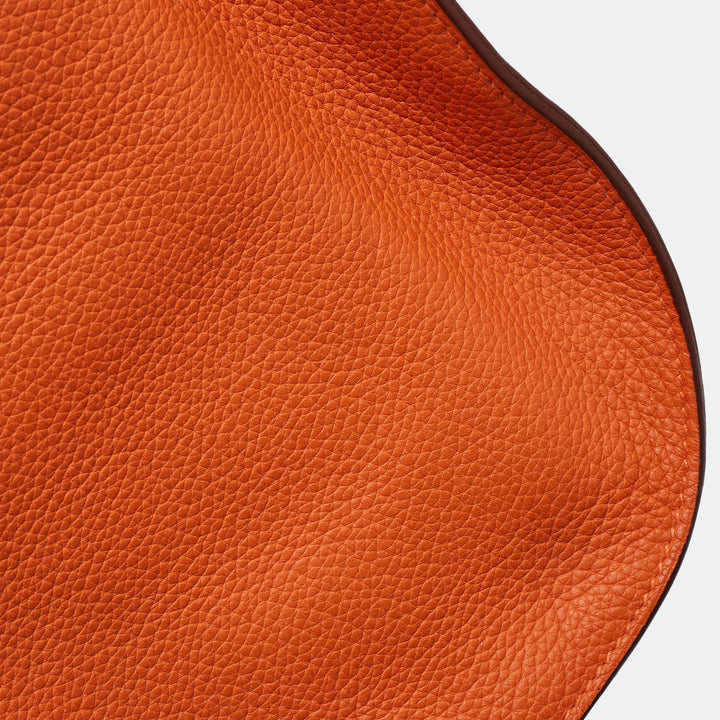 Top quality Hermes Orange Togo Leather Palladium Finish Jypsiere 37 Bag