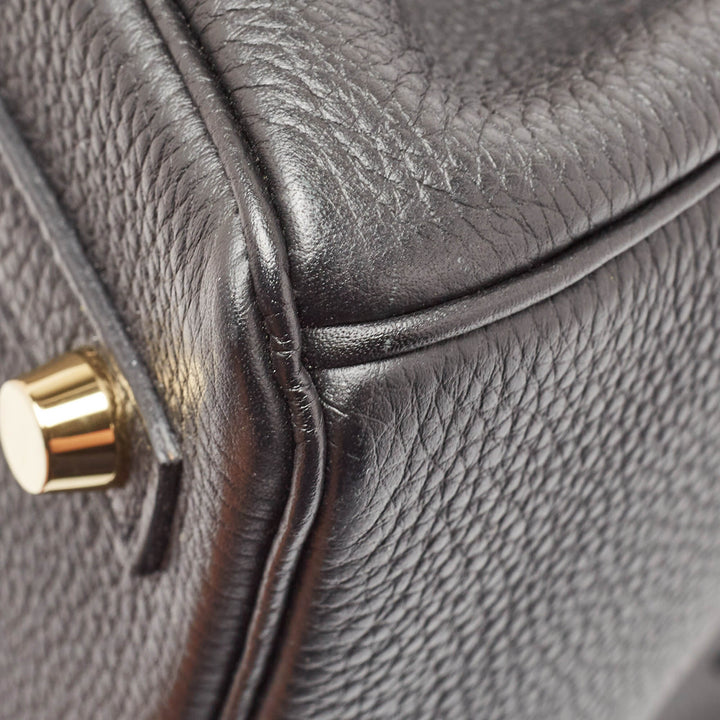 Premium Handmade Hermes Noir Togo Leather Gold Finish Birkin 25 Bag