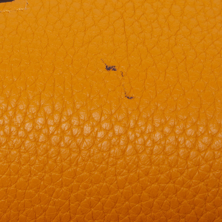 Top quality Hermes Orange/Jaune Taurillon Clemence Leather Palladium Finish Jypsiere 34 Bag