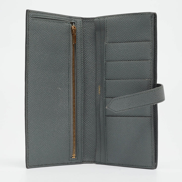 Top quality Hermes Vert Amande Epsom Leather Bearn Gusset Wallet