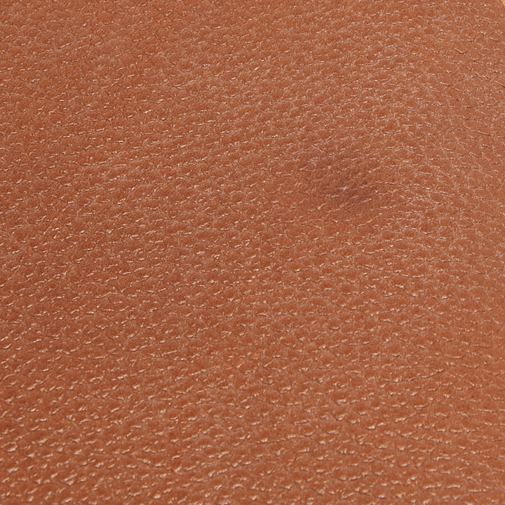 HERMES Fauve/Chevre Pink Barenia Leather Saut Bag
