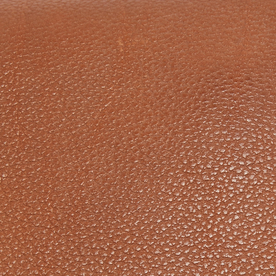 HERMES Fauve/Chevre Pink Barenia Leather Saut Bag