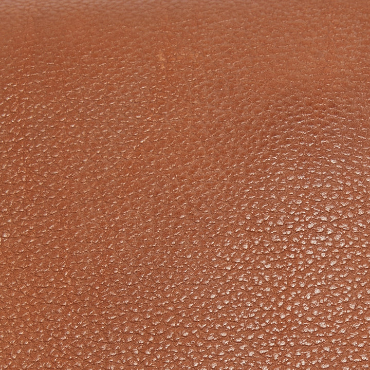 HERMES Fauve/Chevre Pink Barenia Leather Saut Bag