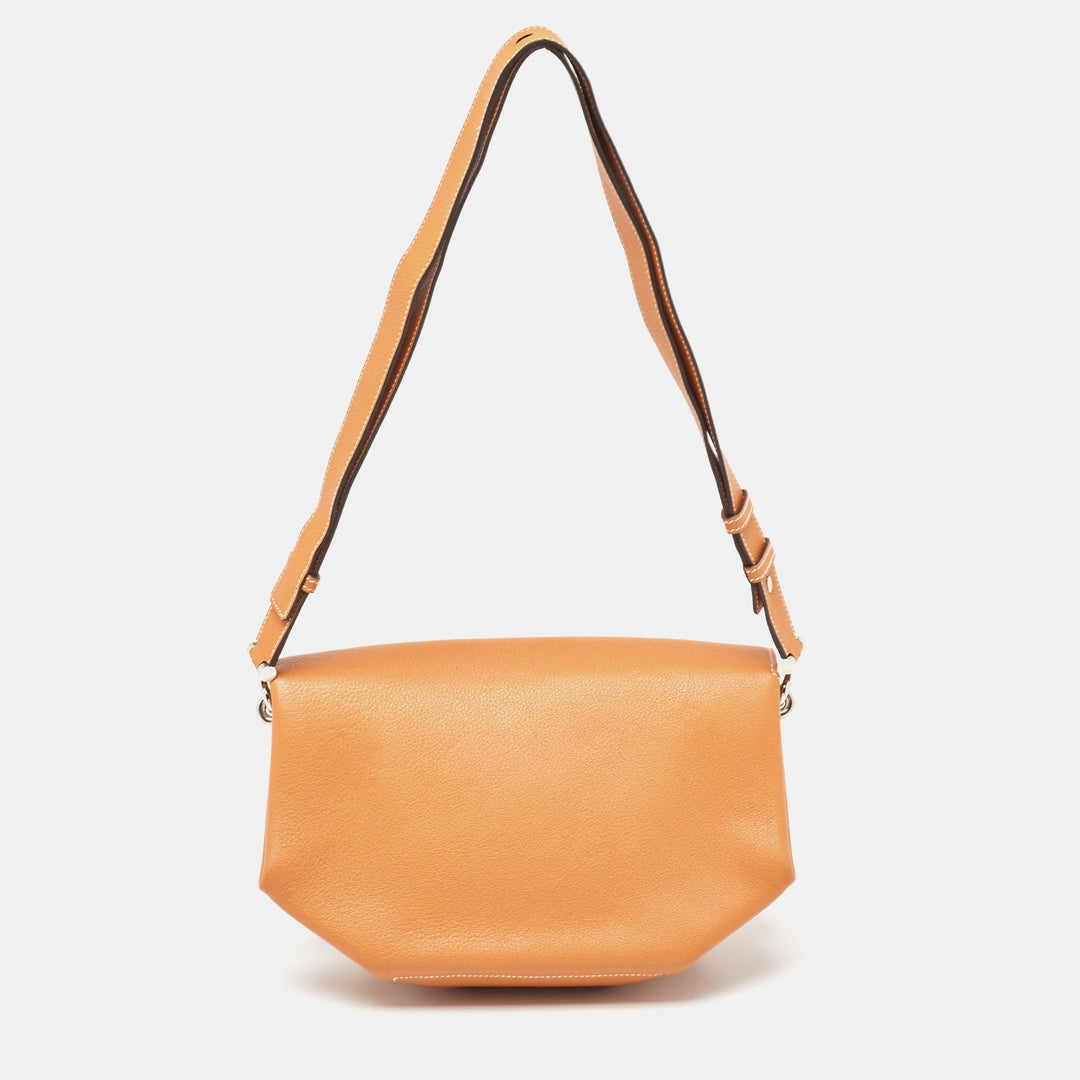 Top quality Hermes Toffee/Lime Taurillon Novillo Leather Opli 28 Bag