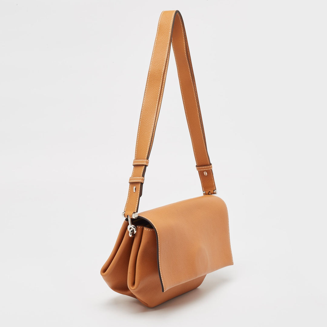 Top quality Hermes Toffee/Lime Taurillon Novillo Leather Opli 28 Bag