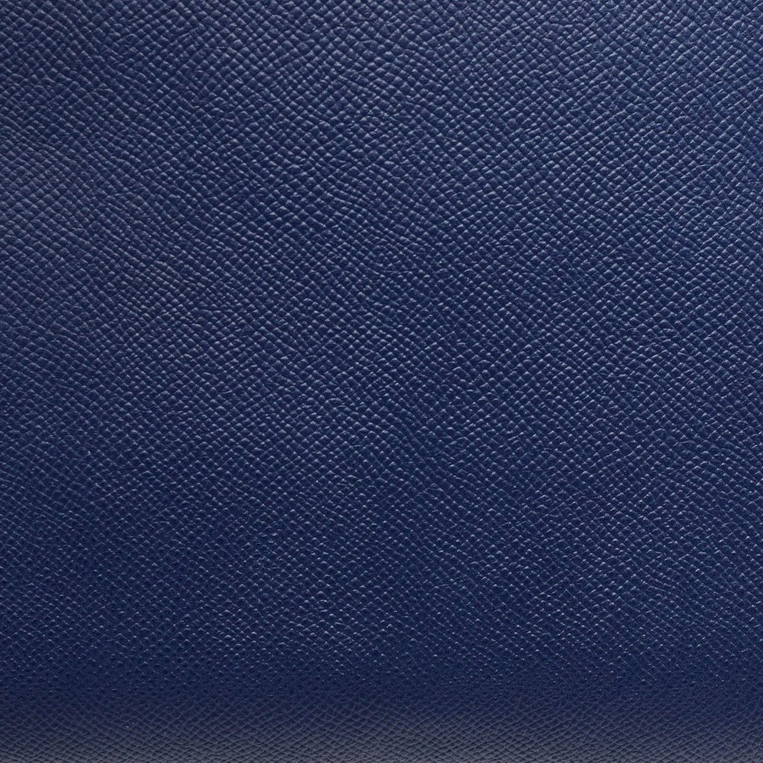 Premium Handmade Hermes Blue Saphir Epsom Leather Gold Finish Birkin 35 Bag