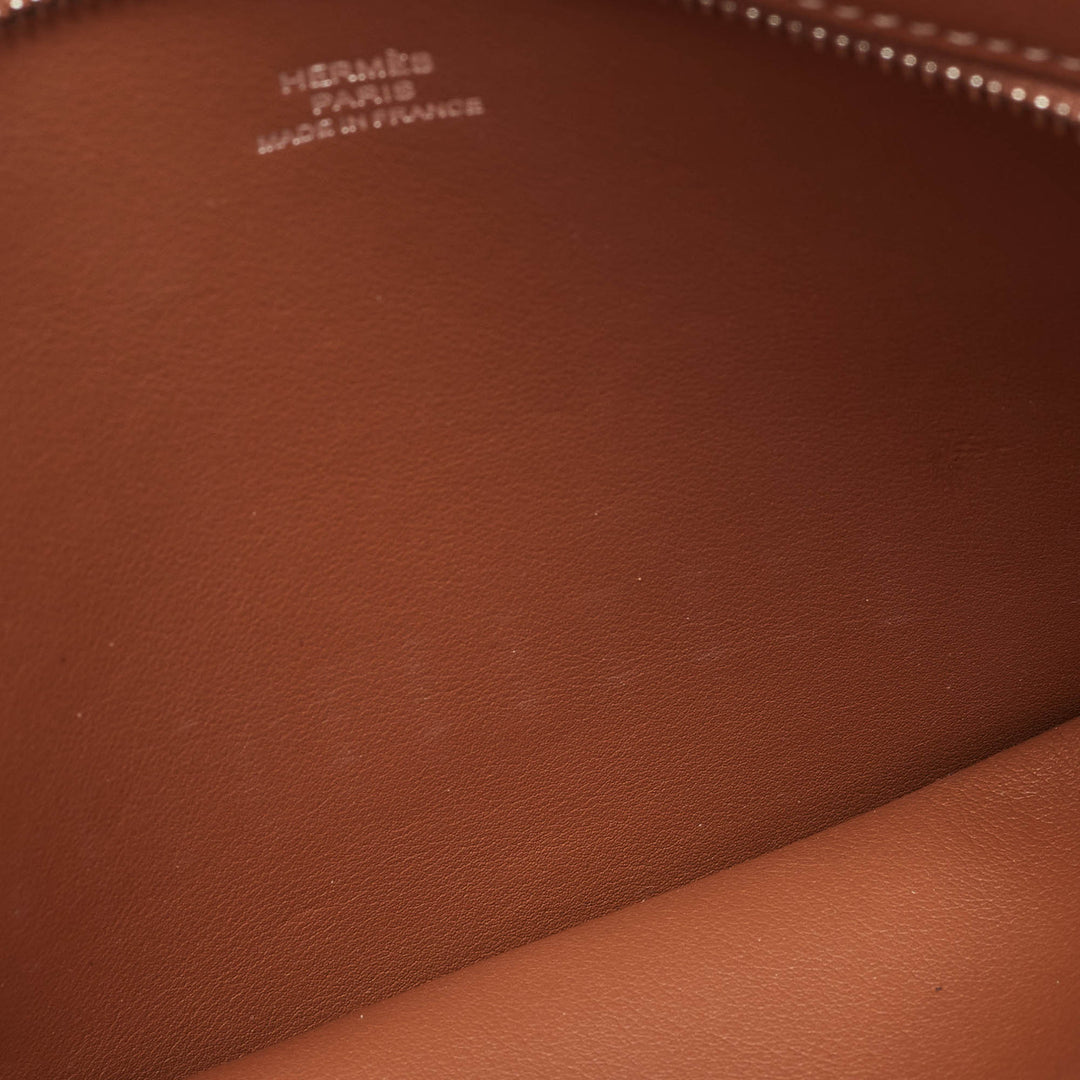 Premium Handmade Hermes Gold Swift Leather L'Epopee Backpocket Pouch