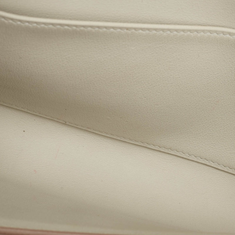 Hermes Gris Perle Swift Leather Medor Clutch 23