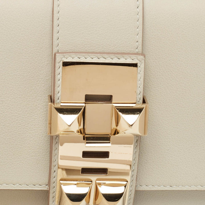 Hermes Gris Perle Swift Leather Medor Clutch 23