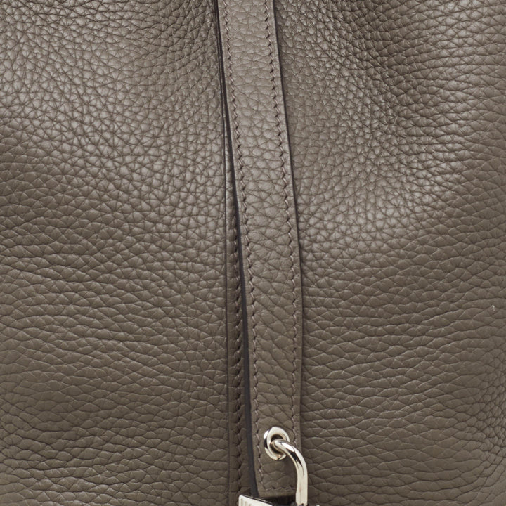 Top quality Hermes Etain Taurillon Clemence Leather Picotin Lock 18 Bag