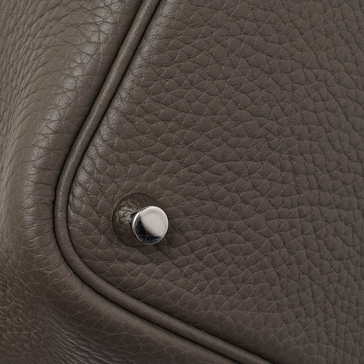 Top quality Hermes Etain Taurillon Clemence Leather Picotin Lock 18 Bag