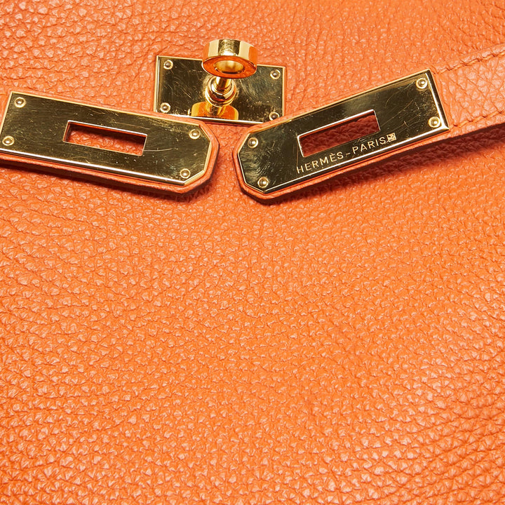 Top quality Hermes Orange Togo Leather So Kelly 22 Bag