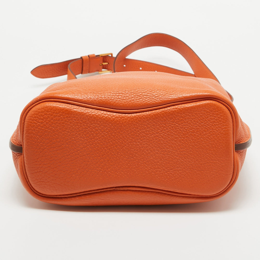 Top quality Hermes Orange Togo Leather So Kelly 22 Bag