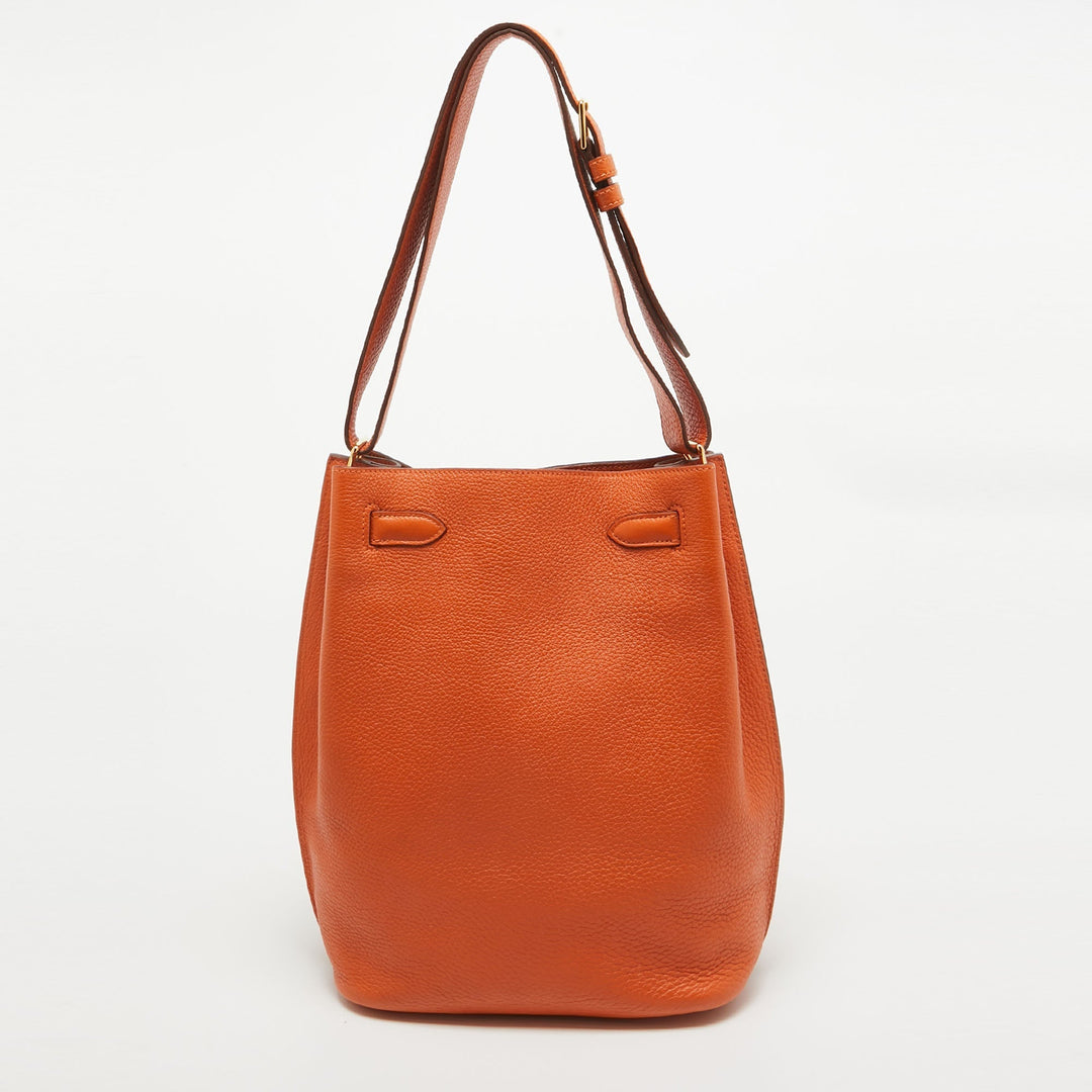 Top quality Hermes Orange Togo Leather So Kelly 22 Bag
