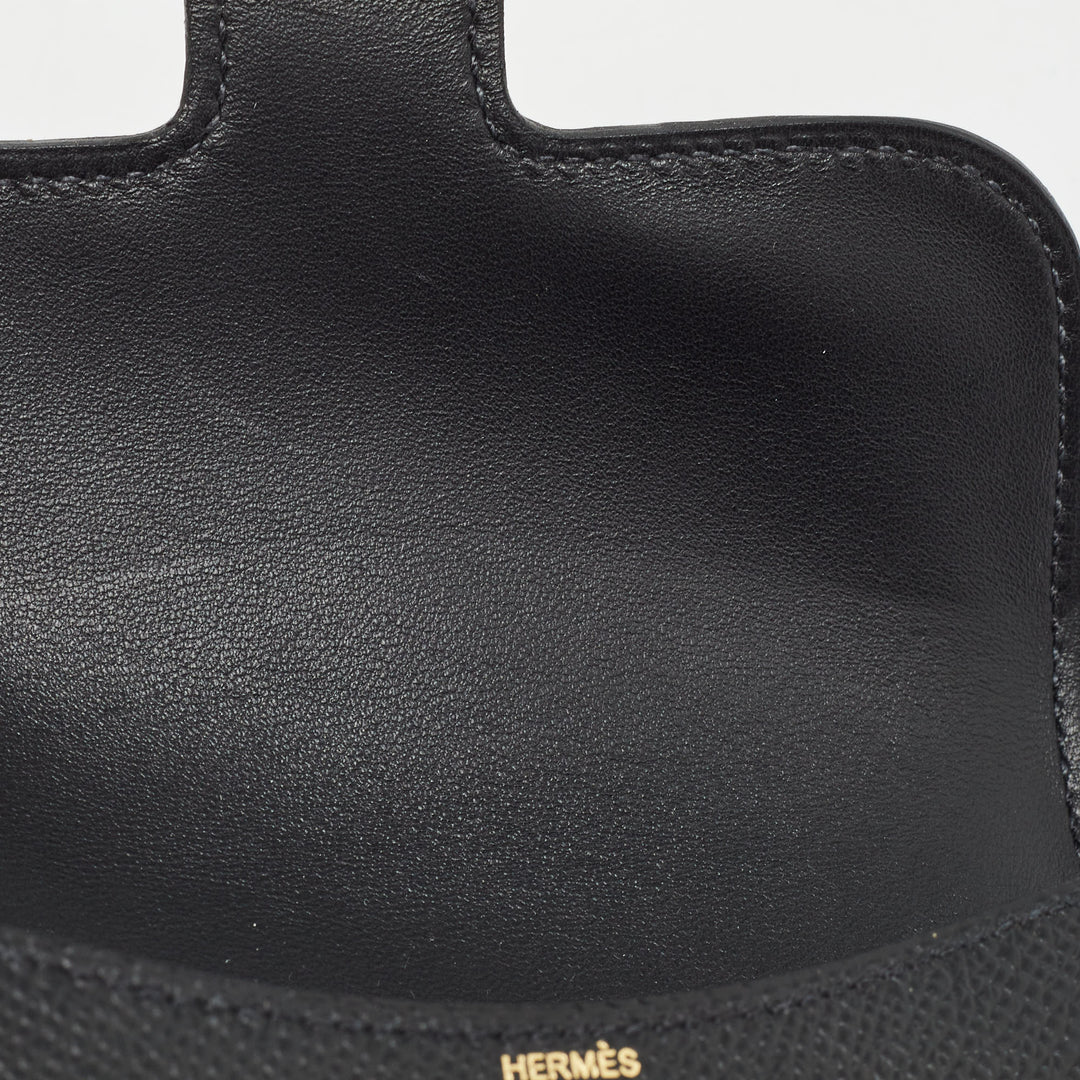 Top quality Hermes Noir Epsom Leather Constance Slim Wallet