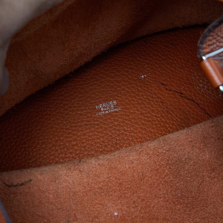 Top quality Hermes Orange Taurillon Clemence Leather Picotin Lock 22 Bag