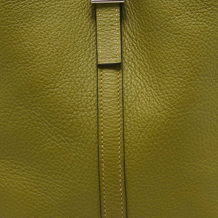 HERMES Vert Chartreuse Taurillon Clemence Leather Picotin 22 Bag