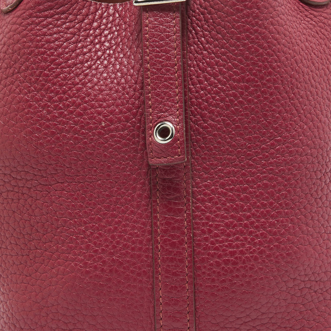 HERMES Tosca Taurillon Clemence Leather Picotin Lock 18 Bag