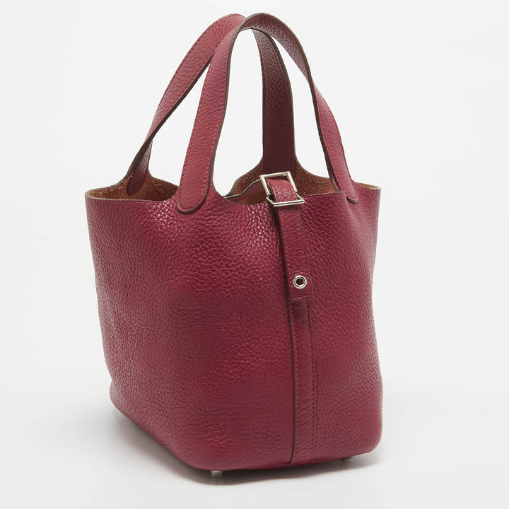 HERMES Tosca Taurillon Clemence Leather Picotin Lock 18 Bag