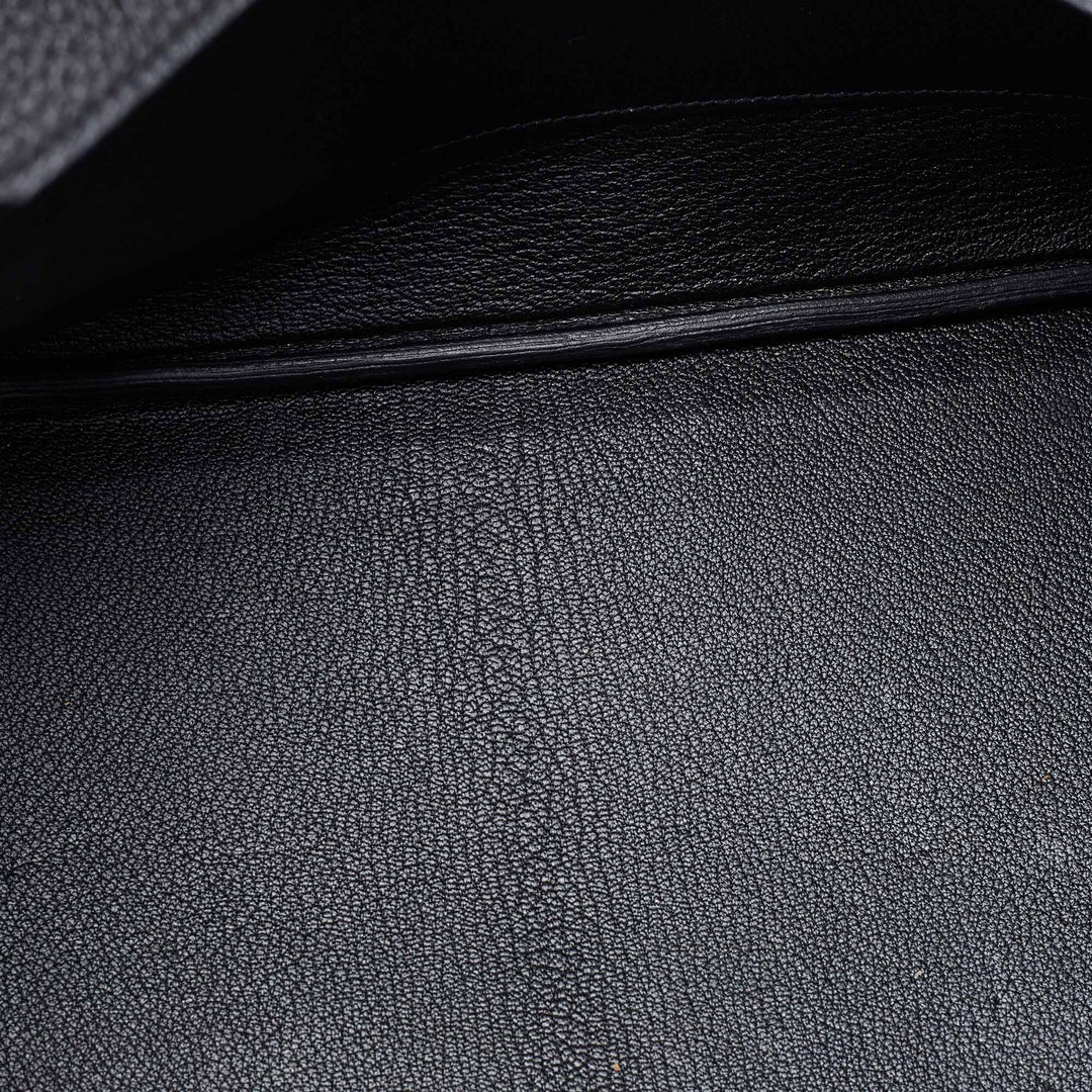 Premium Handmade Hermes Black Togo Leather Gold Finish Birkin 35 Bag