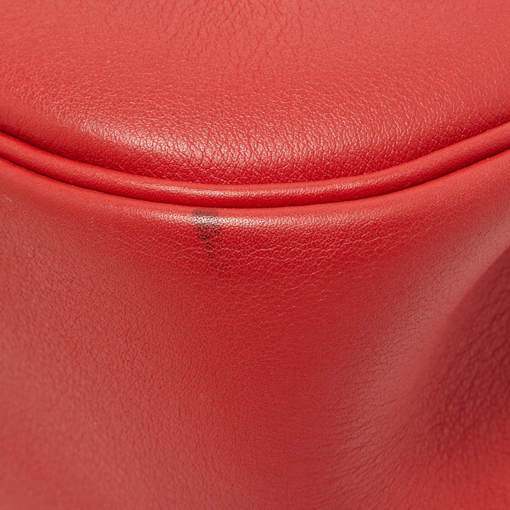 Top quality Hermes Rouge Tomate Swift Leather Palladium Finish Berline 28 Bag